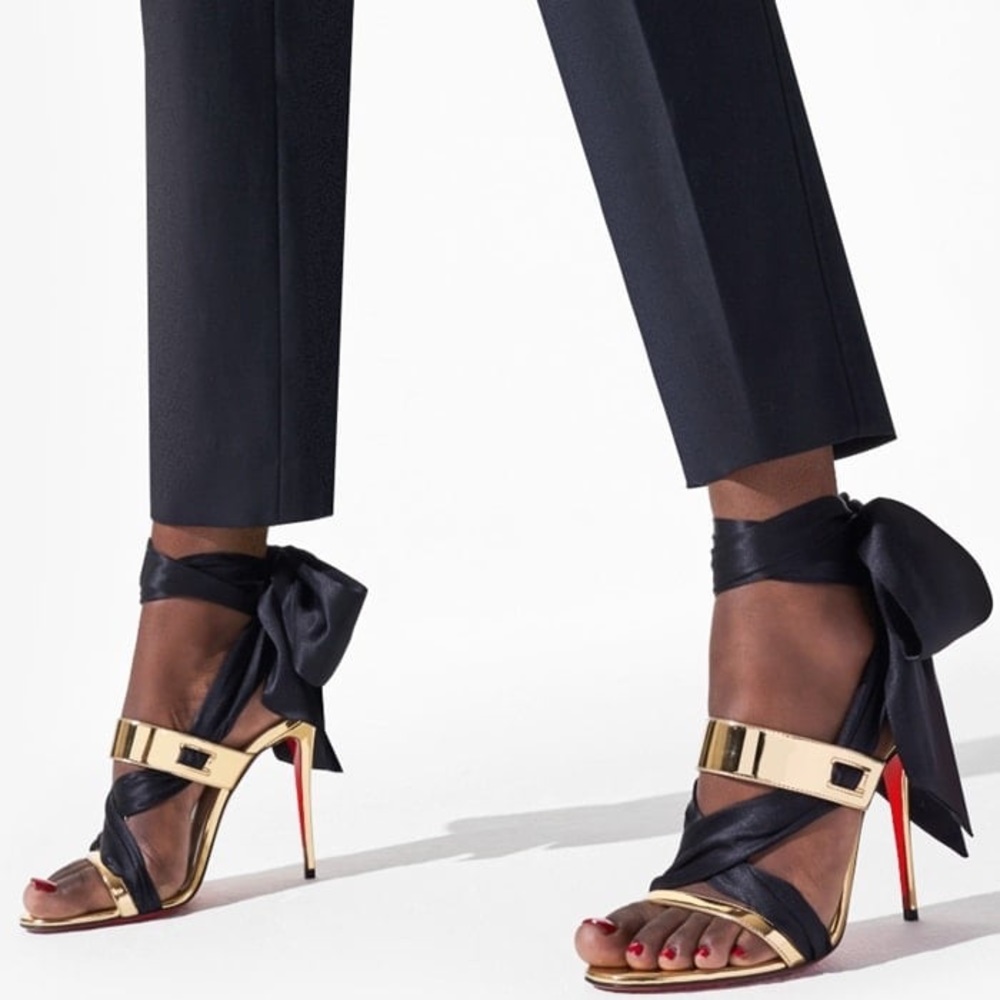 Christian Louboutin Tie Up Heels - Picture 1 of 11